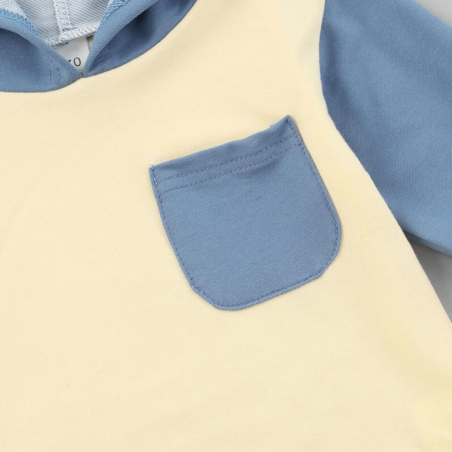 Infant Baby Girl Boy Oversized Sweatshirt Top Color Block Long Sleeve Romper Pullover Cute Fall Winter Clothes
