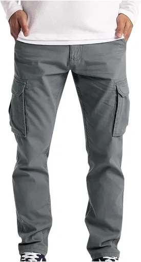 Men's Relaxed Fit Cargo Pant Tactical Pants Stretch Waistband Lightweight Durable Ripstop CCW Cargo Pants for Men